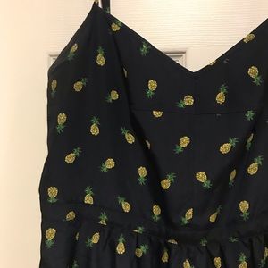 Jcrew pineapple cami dress with pockets